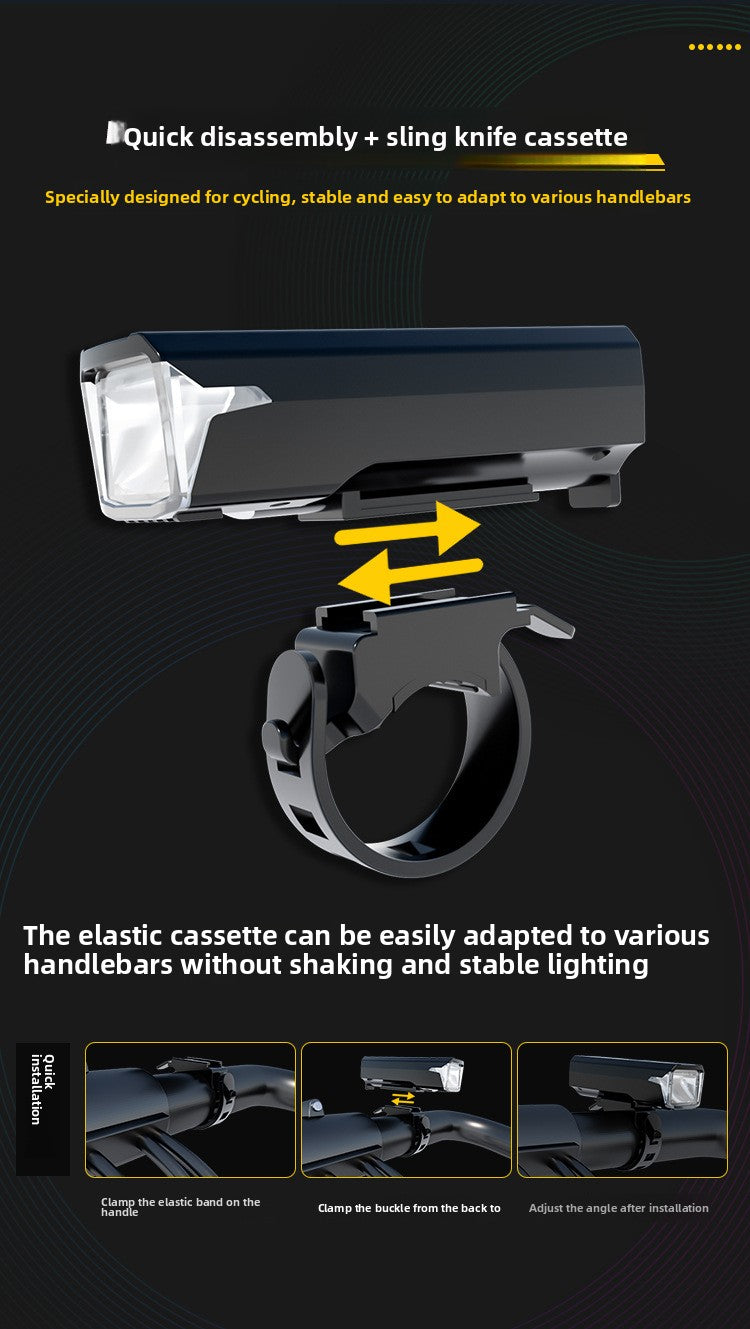 USB-C Rechargeable Bike Light with Digital Display