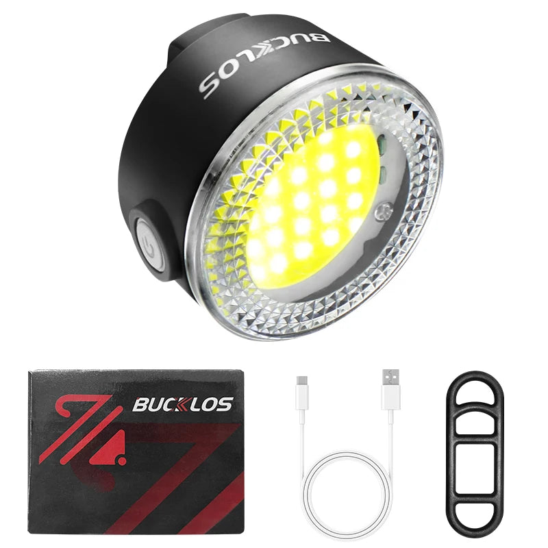 BUCKLOS 500lm USB Bike Light Set with Taillight